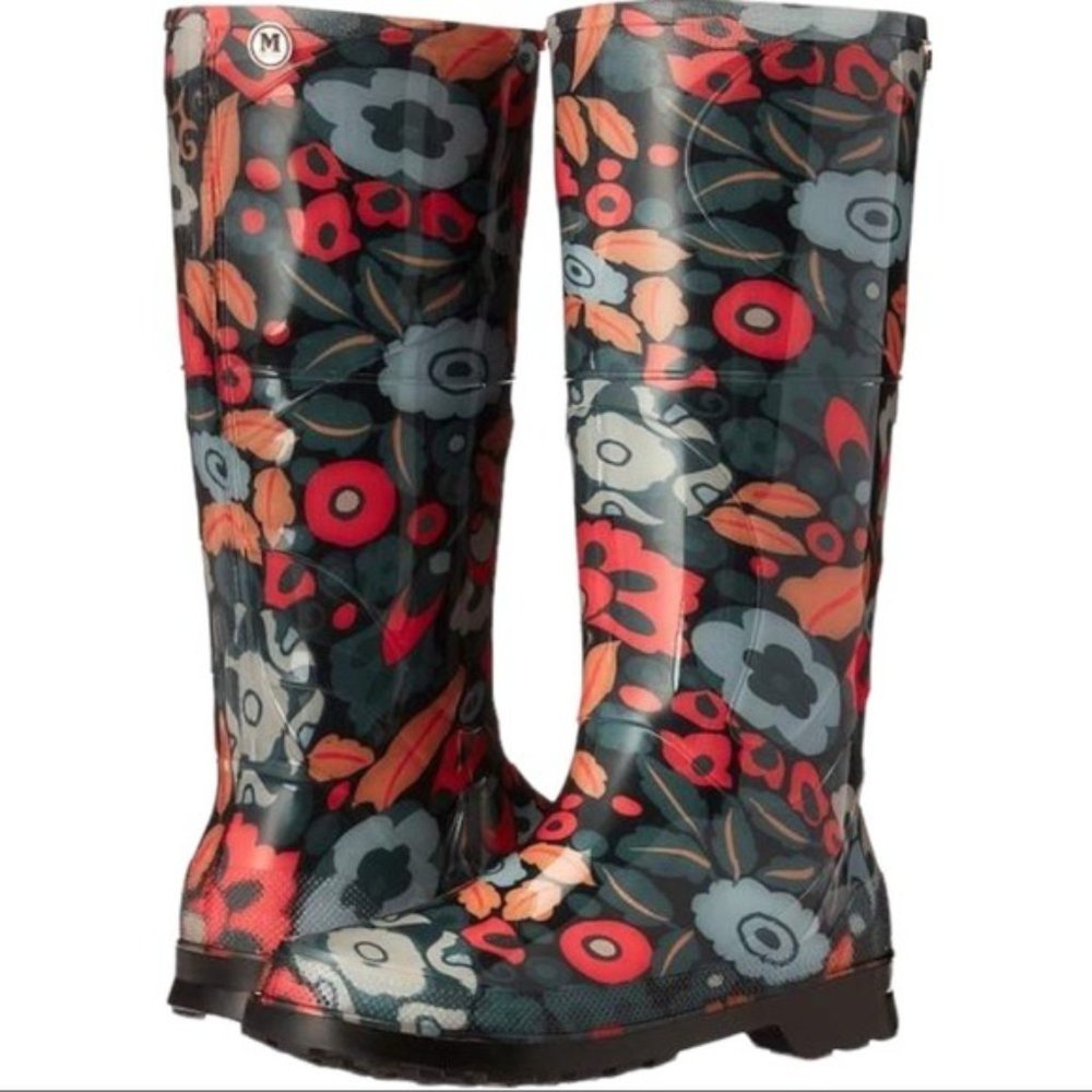 Missoni Tall Rubber Rain Boots Floral Multicolor Print 7